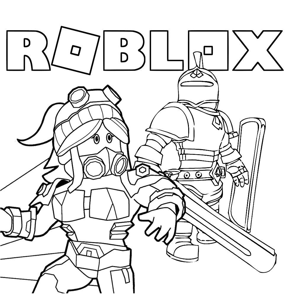 Roblox Kleurplaat